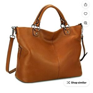 NWOT Kattee Soft Leather Tote Bag